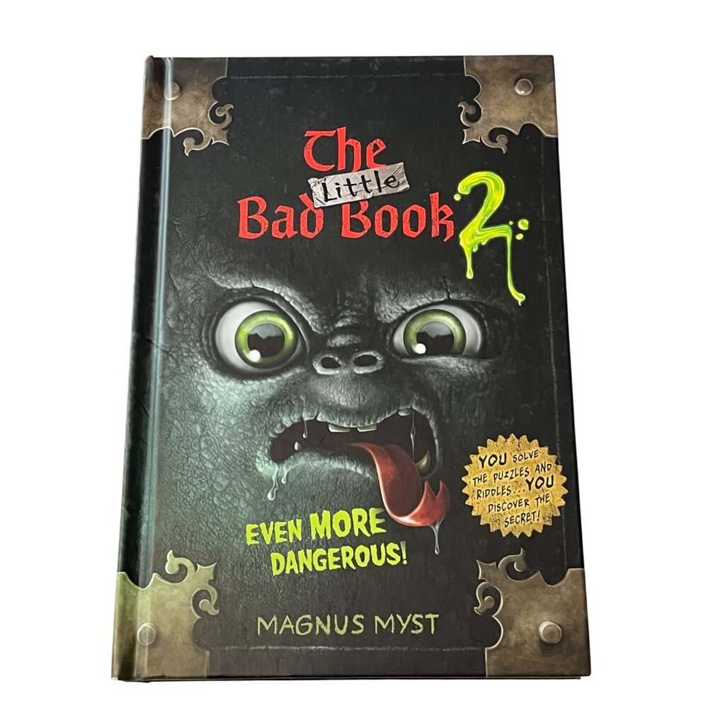 The Little Bad Book 2 Magnus Myst Kids Interactive Fiction Novel Riddles HC